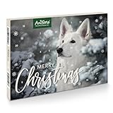 AniForte Adventskalender für Hunde 2023 - Natürliche Hundesnacks getreidefrei, Leckerli ohne Farb- & Konservierungsstoffe, Weihnachtskalender mit Zellstoff-Einlage