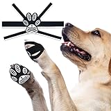 PICK FOR LIFE 16 Stück Anti-Rutsch Hunde Pfotenschutz, Selbstklebende Einweg-Hundeschuh-Pfotenpolster, schützen ihre Pfoten vor Winterkälte und Sommerhitze S (2-4.5kg)