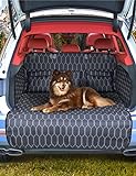 PHIPRIME Kofferraum Schutzmatte mit Ladekantenschutz und Seitenschutz, 100% Wasserdicht Kofferraumschutz Hund mit Große Aufbewahrungstasche, rutschfest Kratzfest für Kombi, Van und SUV