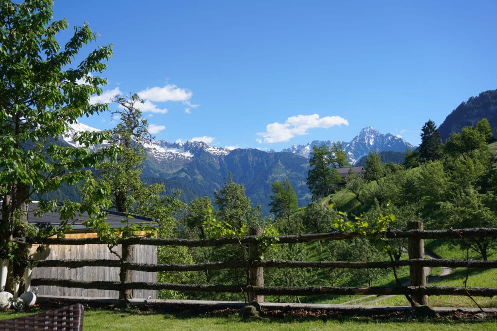 Ausblick aus unserer Ferienwohnung am Schwendeberg / Mayrhofen